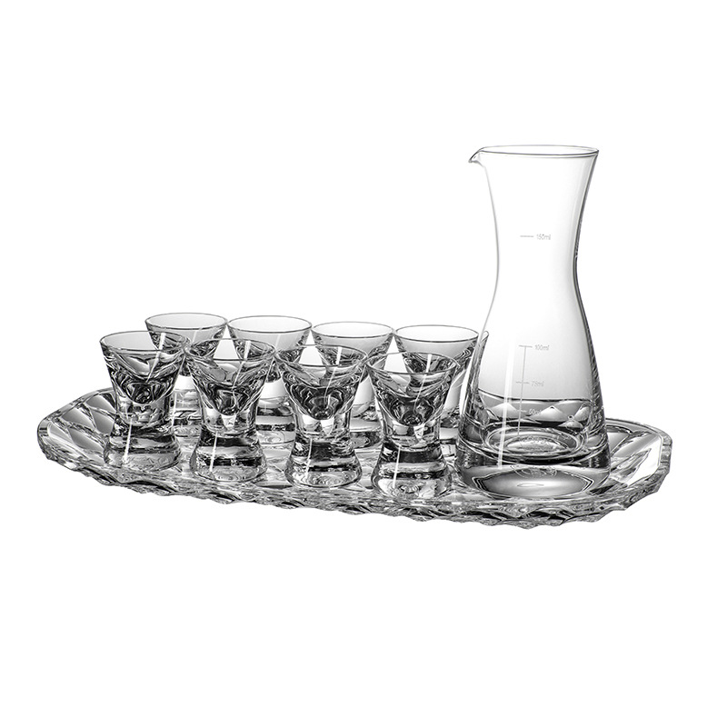 Taza de vino de cristal importada de la República Checa, conjunto de utensilios de vino domésticos de alta gama, una taza, dispensador de vino chino