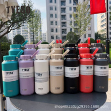 tyeso新款304不锈钢保温杯大容量户外便携运动水壶保温保冷水瓶子