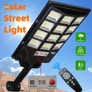 Upgraded 504 Led Solar Street Light Remote Control Durable