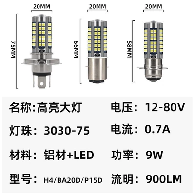 Vehicle Led Dual-Claw Headlight: Motorcycle headlights, headlights