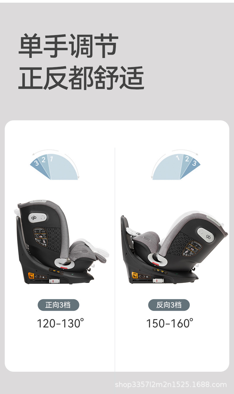 Gb Goodbaby Safety Cabin No. 1 Baby 8 Series High-Speed Kids 360 Rotating Car Safety Seat 0-12 Years Old