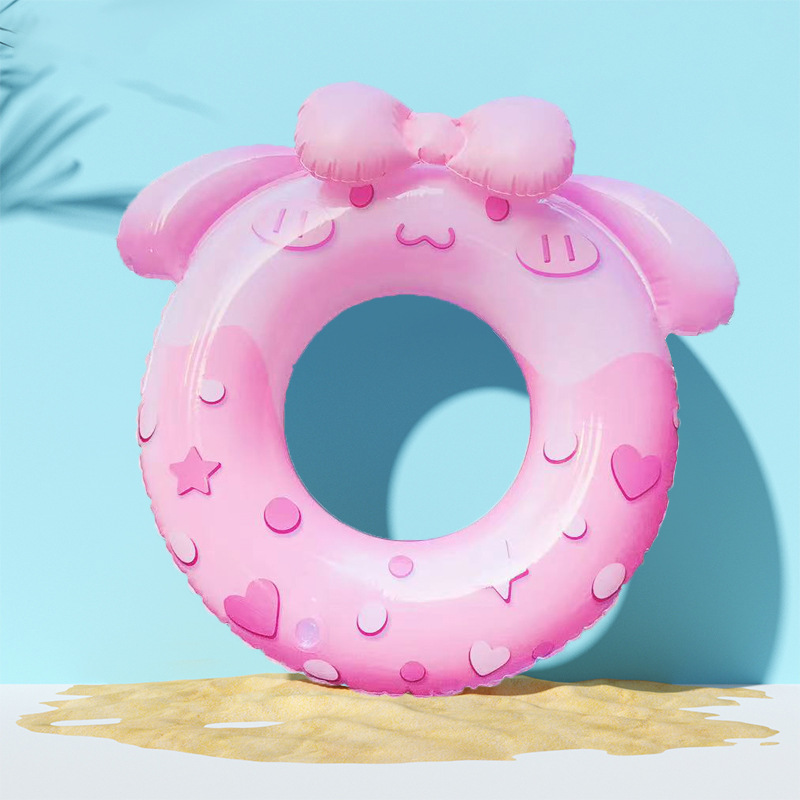 Anillo de natación para niños anillo de diapositivas de dibujos animados anillo de natación de seguridad para niños y niñas anillo axilar para niños anillo de descanso