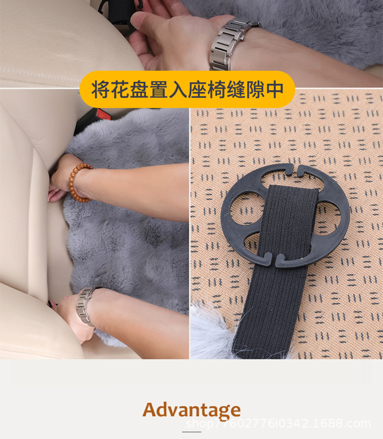 Bubble Velvet Car Seat Cushion Winter Rabbit Fur Plush Car Cushion Velvet Seat Pad Wholesale Thickened Chair Pad Non-Slip Warm Thickened