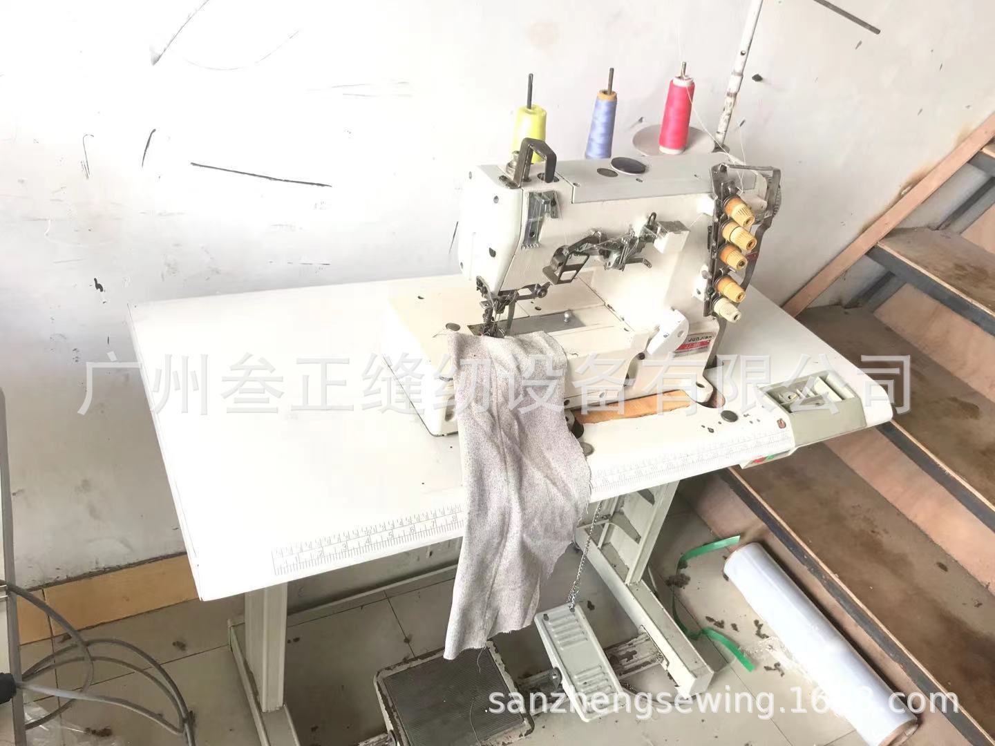 供应二手国产叁正牌普通三针五线棚缝机下摆冚车棚缝机冚车