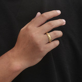 Ретро кольцо из нержавеющей стали, простой и элегантный дизайн, в стиле панк, 6mm