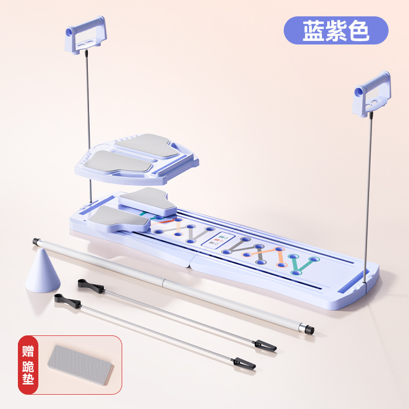 新款健腹轮便携式健身器材多功能带手机支架健腹板普拉提健身器材|undefined
