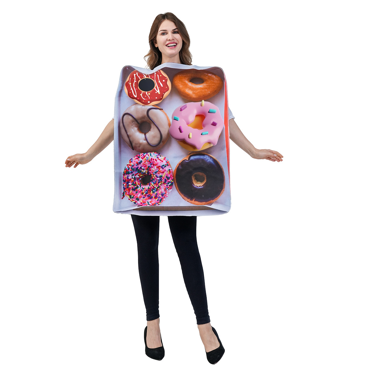 Halloween Adulto Niños Gays Funny Donuts Disfraces Parodia Comida COS Fiesta Show