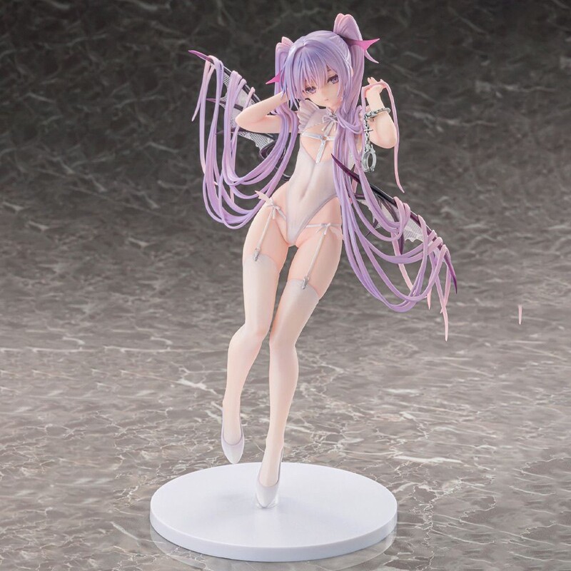 新しい高品質かわいいピンク美少女イブ小悪魔フィギュアモデルシャーシ装飾品デスクトップアニメ MMW|undefined