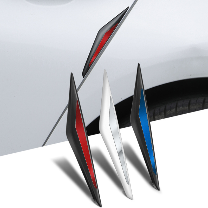 Car PVC Universal 3D Electroplating Stereo Car Door Anti-collision Strip Protective Strip Protective Sticker Car Sticker Accessories