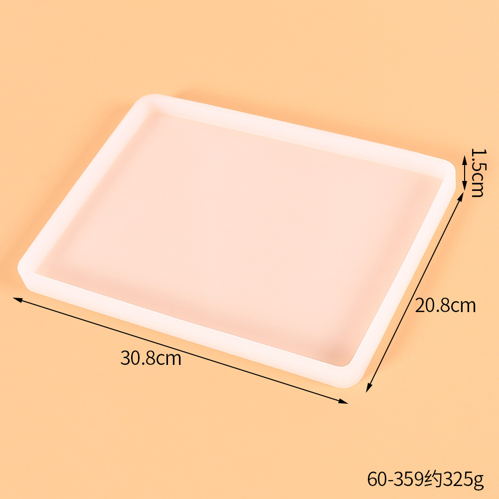 DIY cristal epoxi molde de pastel de silicona amor redondo cuadrado rectangular Mesa posavasos Decoración