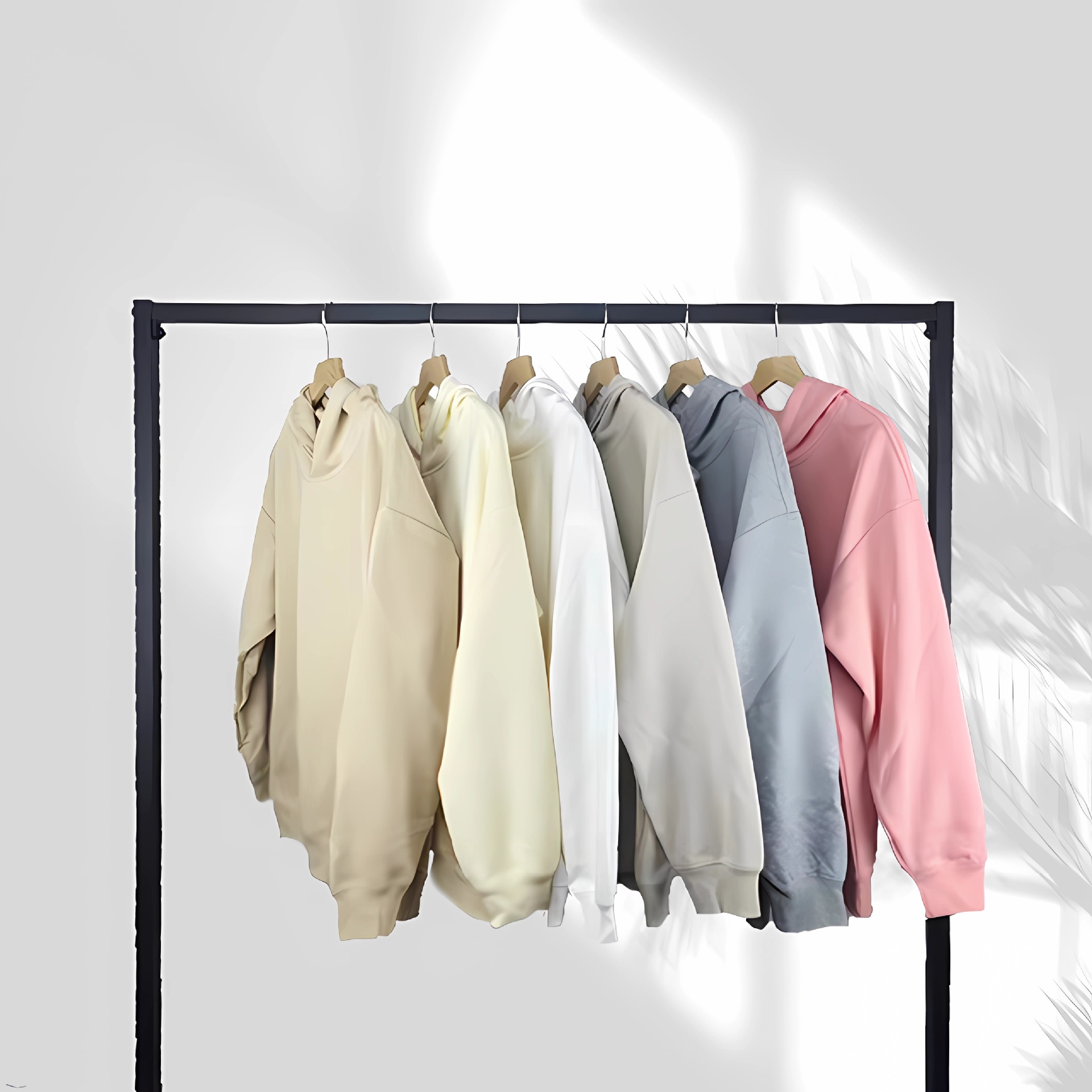 Hombres otoño AG300 G extranjero de seda la leche con capucha los hombres color sólido suéter capa marca moda impreso