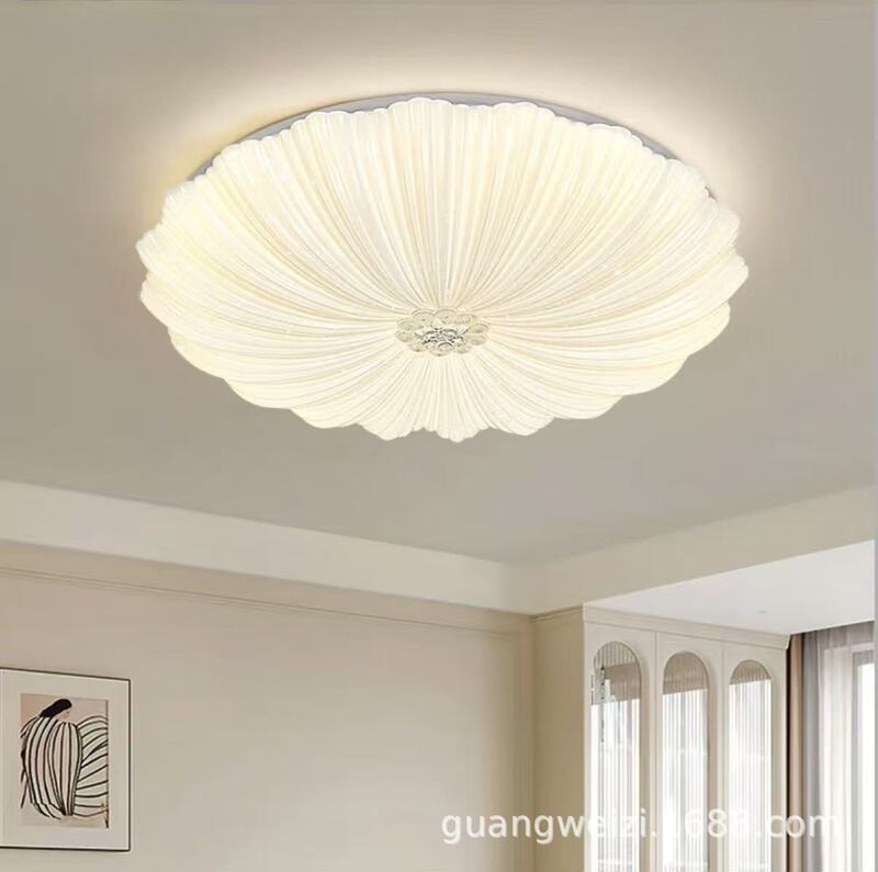 Zhongshan Lamps Modern Simple Eye Protection Shell Ceiling Lamp Zhongshan Home Decoration Lighting Living Room Lamp Bedroom Ceiling Lamp
