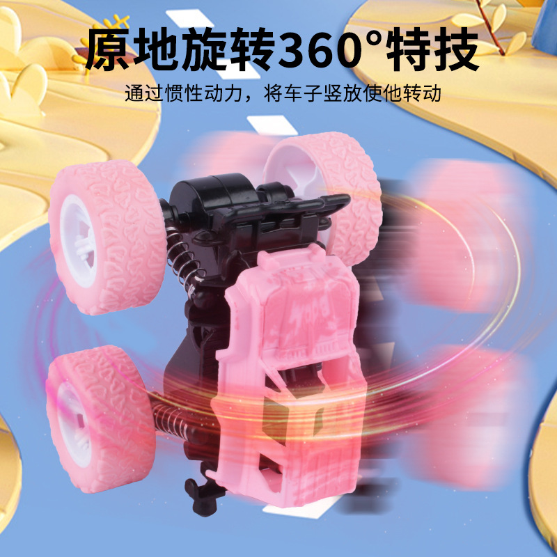 Niños cuatro tracción inercia vehículo todoterreno resistente a la caída acrobacias coches de juguete para niños modelo de automóvil simulación al por mayor