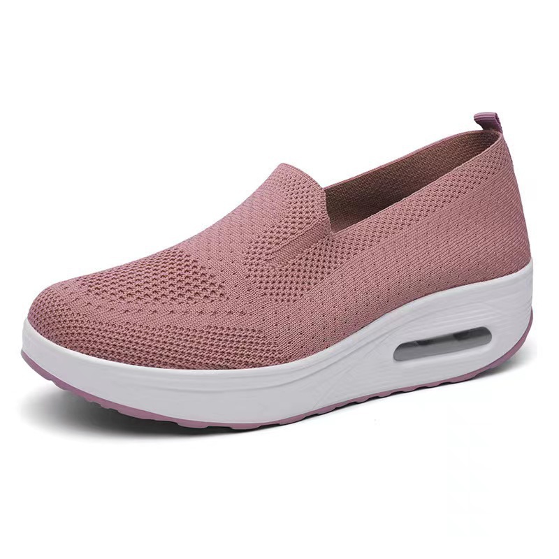 Nuevos zapatos de red de verano para mujer, zapatos mecedoras, zapatos casuales deportivos para mujer, zapatos de mujer transpirables de malla, zapatos de plataforma
