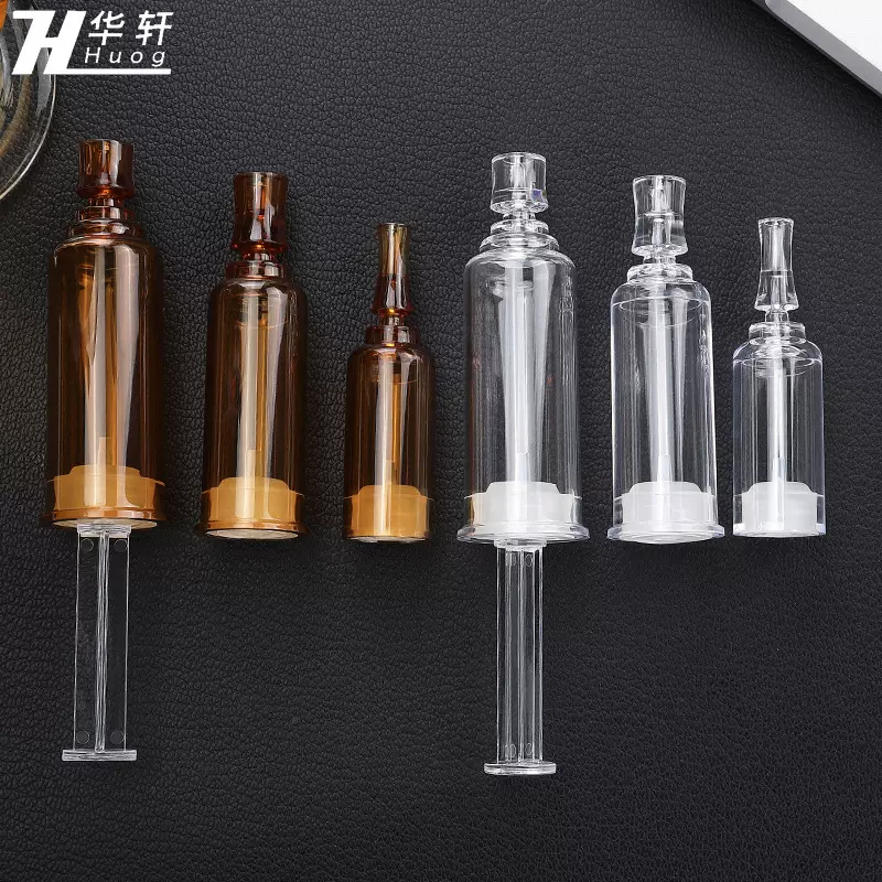 现货3ml-20ml梅花塑料瓶一次性折断后推瓶ps材质粉底精华液分装瓶