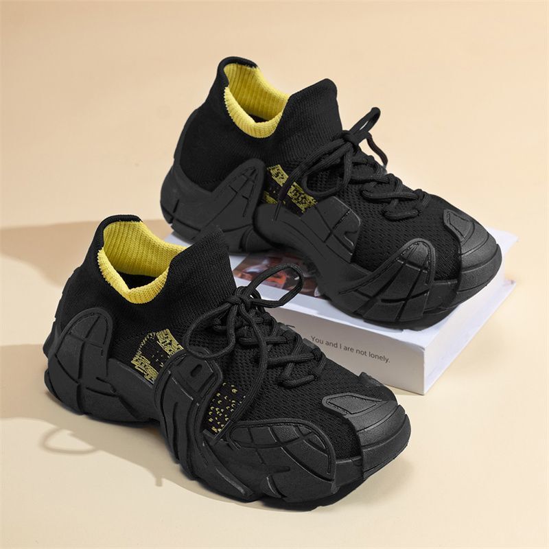 Socks Women's Shoes Summer New Elastic Lazy Slip-On Lightweight Flying Weave Breathable Sports Sneakers Casual Shoes Women