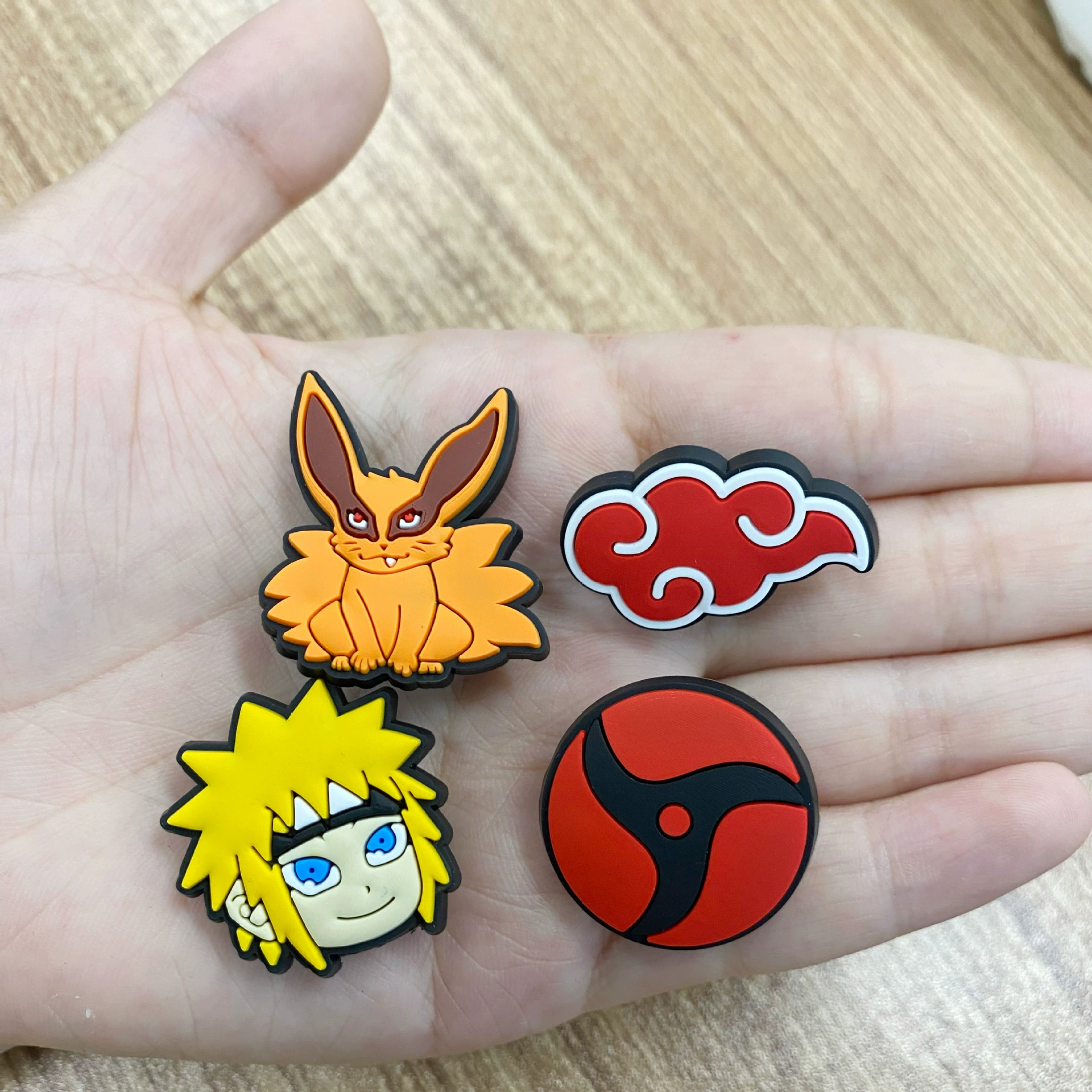 Купа Naruto аниме аксессуары для обуви Crocs цветы для обуви diy аксессуары PVC мягкая резина пряжки для обуви декоративные пряжки Croc