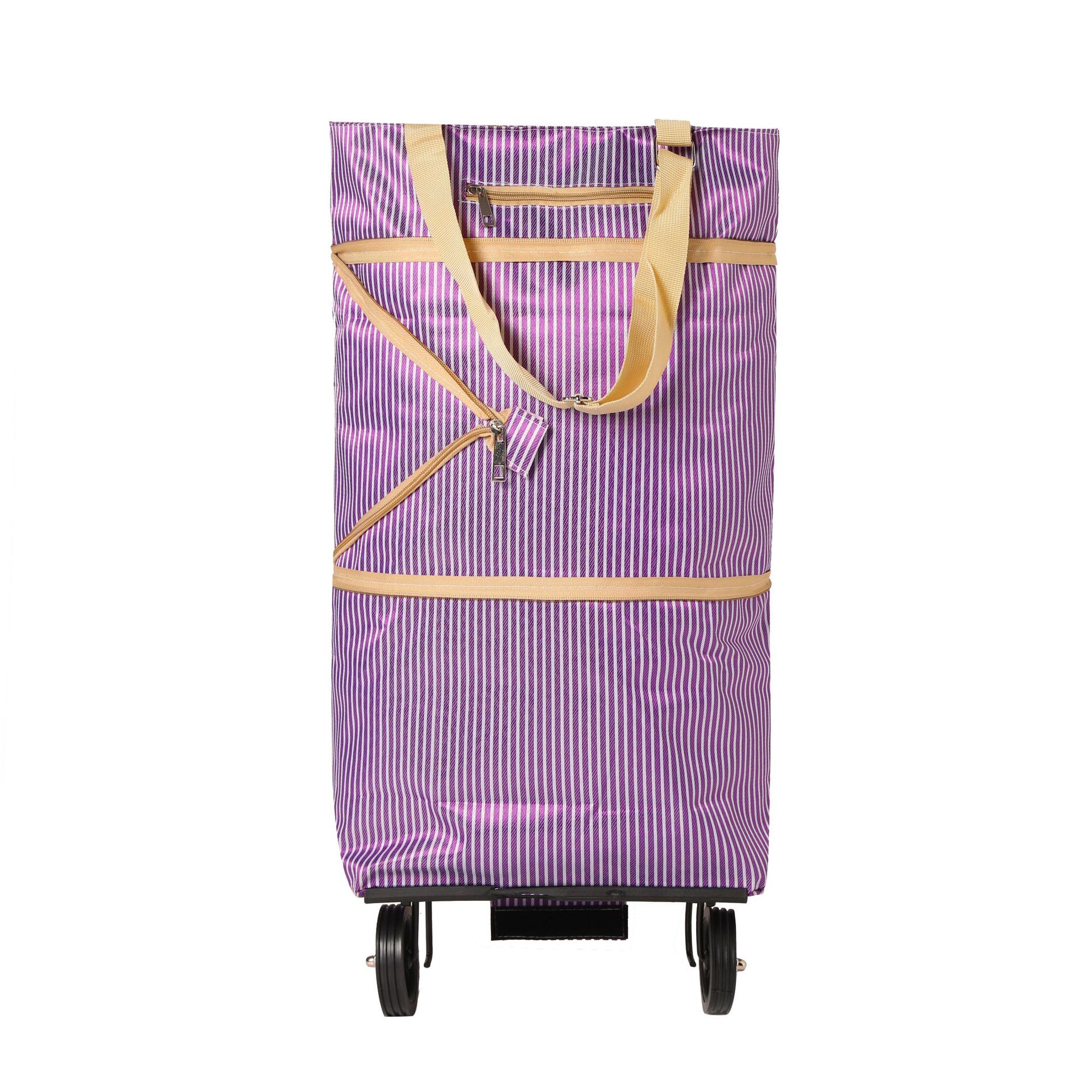 ホイールバッグ折り畳みレジ袋モップバッグ買い物車買い物カート買い物バッグ手提げ袋とロゴ