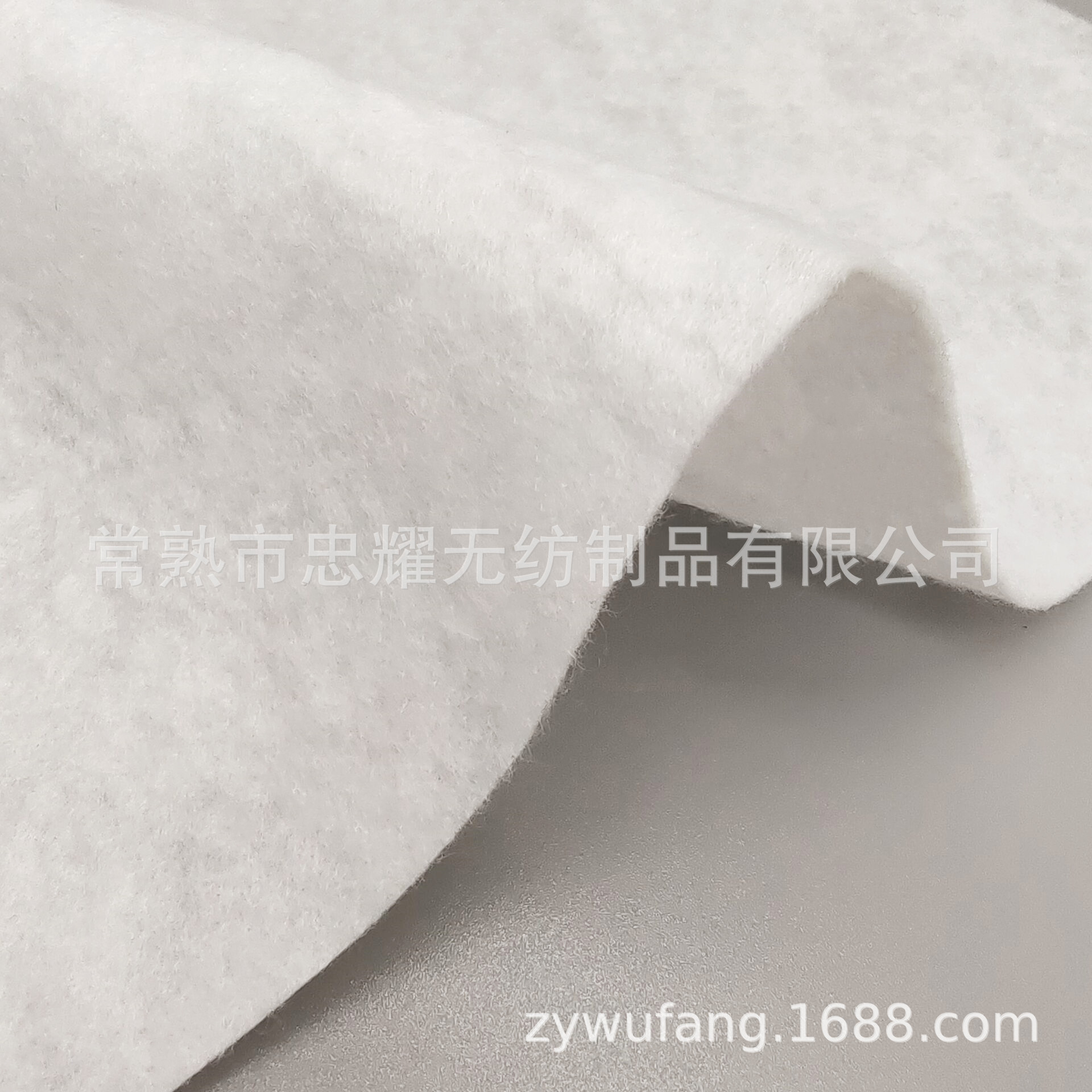 厂家生产家纺服装里衬帽子定型棉白色针刺无纺布大化纤吸水针刺棉