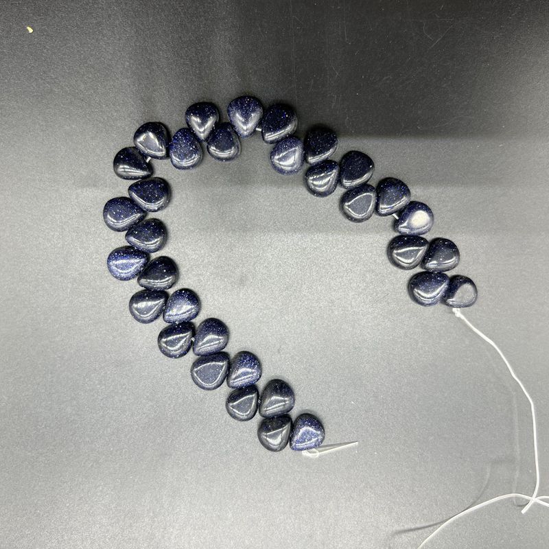 天然水晶半宝石10*12mm横穴扁雫花びらdiy手作り材料アクセサリー散珠|undefined