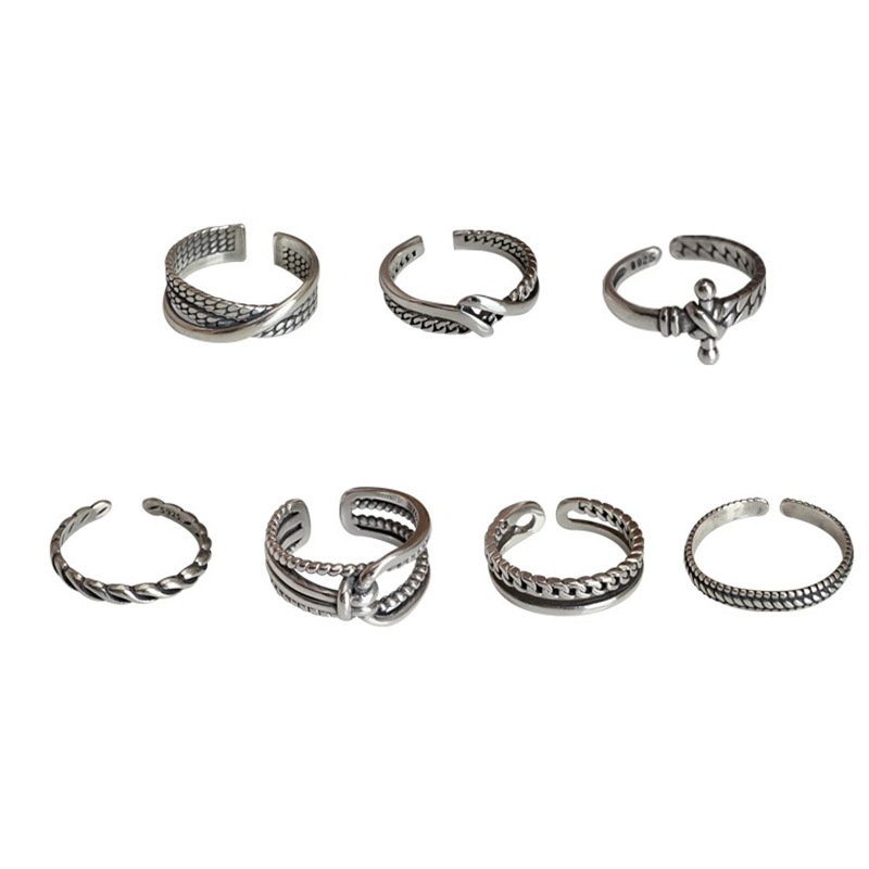 NEW Heavy Craft Retro Simple Double Layer Line For Women, Niche Design Sense, Light Luxury Plain Ring, Fashionable_voghion.com