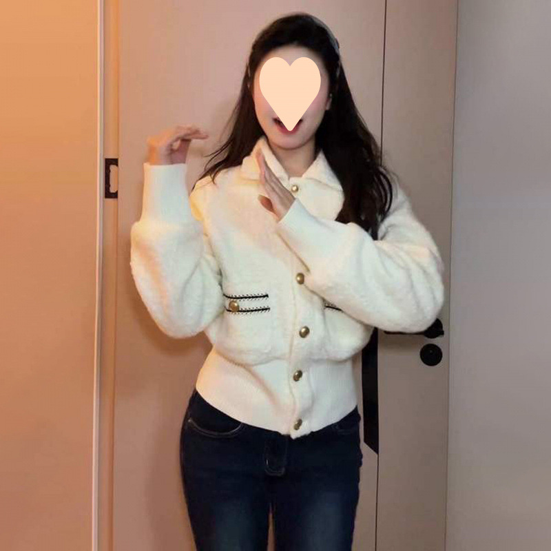 白色小香风短款外套女春秋2025新款高级感巨好看早秋穿搭气质上衣