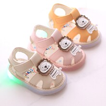 【清仓特价】男童女宝宝夏季凉鞋儿童带灯鞋