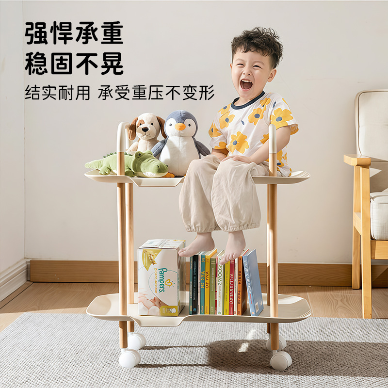Trolley Household Storage Desktop Snacks Floor Storage Rack Kitchen Bedroom Bathroom Mobile Multi-layer Storage Rack