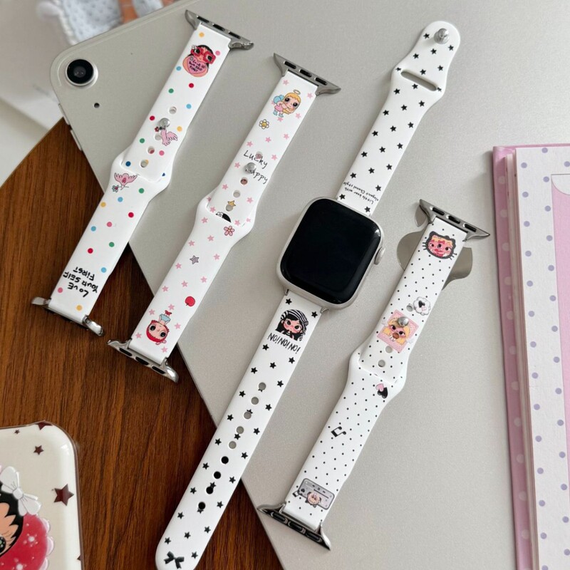 Xiaoyu Series Silicone Apple Watch Strap Is Suitable for Apple Watch Iwatch12 Generation 11/10