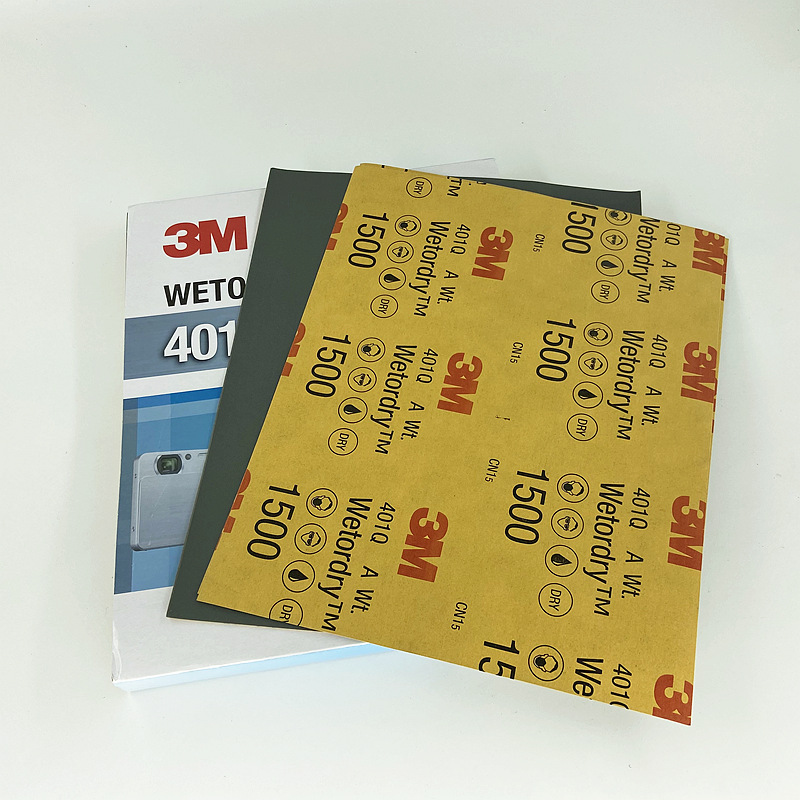 3M401Q水砂纸2000#  汽车划痕修复车漆补漆专用水磨耐水砂纸
