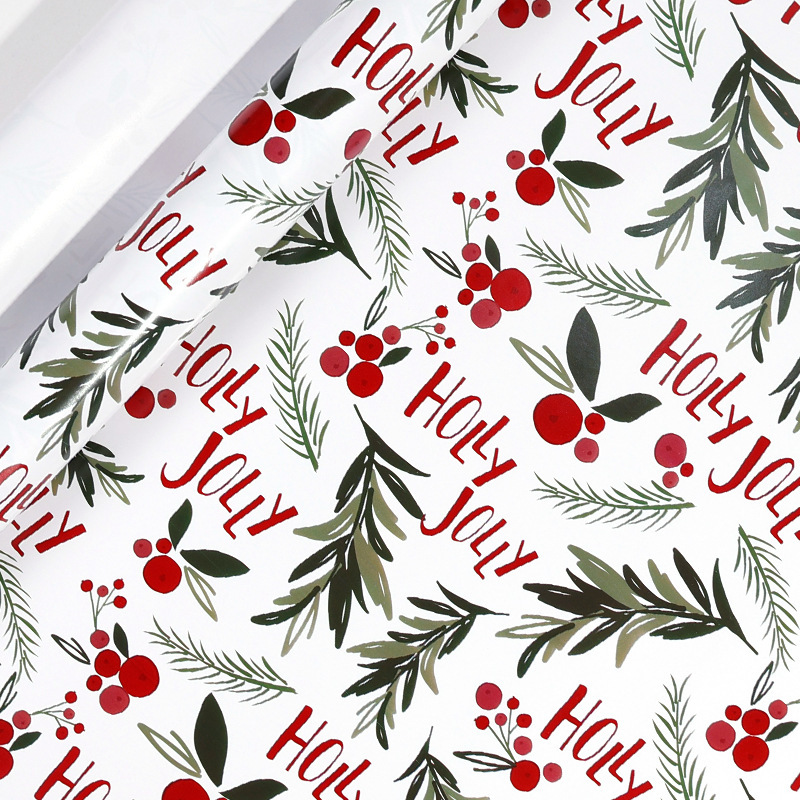 Papel de embalaje de regalos de Navidad de gran tamaño caja de regalo de vacaciones embalaje de materiales hechos a mano Papel de regalo de papel de fondo a cuadros rojos y verdes