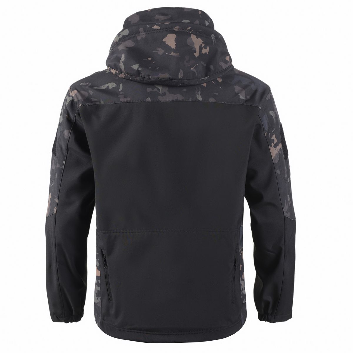 Giacca da uomo in morbida pelle di squalo per esterni, giacca tattica antivento militare da uomo, giacca invernale in velluto spesso da alpinismo_voghion.com