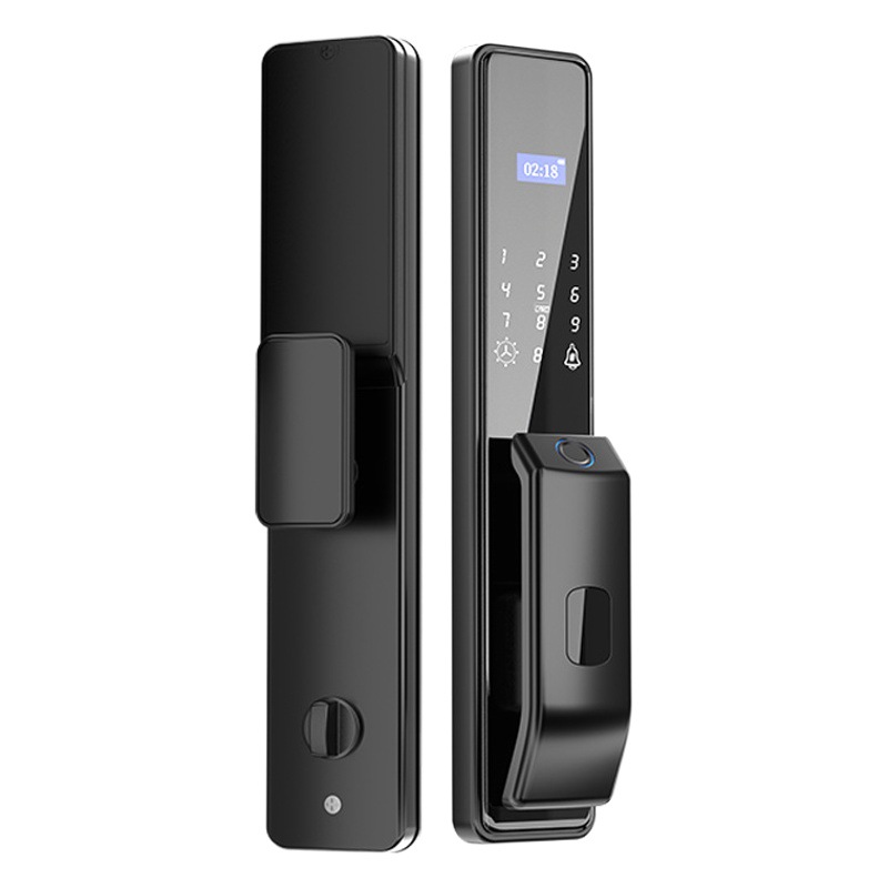 BMW inteligente bloqueo automático 3D reconocimiento facial de huellas dactilares cerradura ojo de gato visual hogar contraseña bloqueo fuente de fábrica