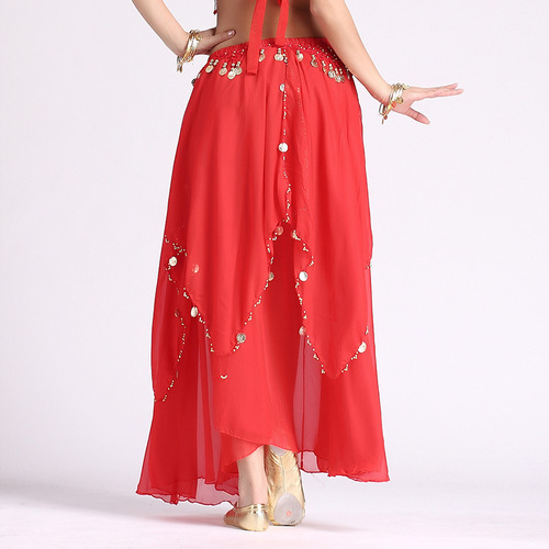 Belly dance costume skirt belly dance bottoms stage performance skirt belly dance practice big swing skirt