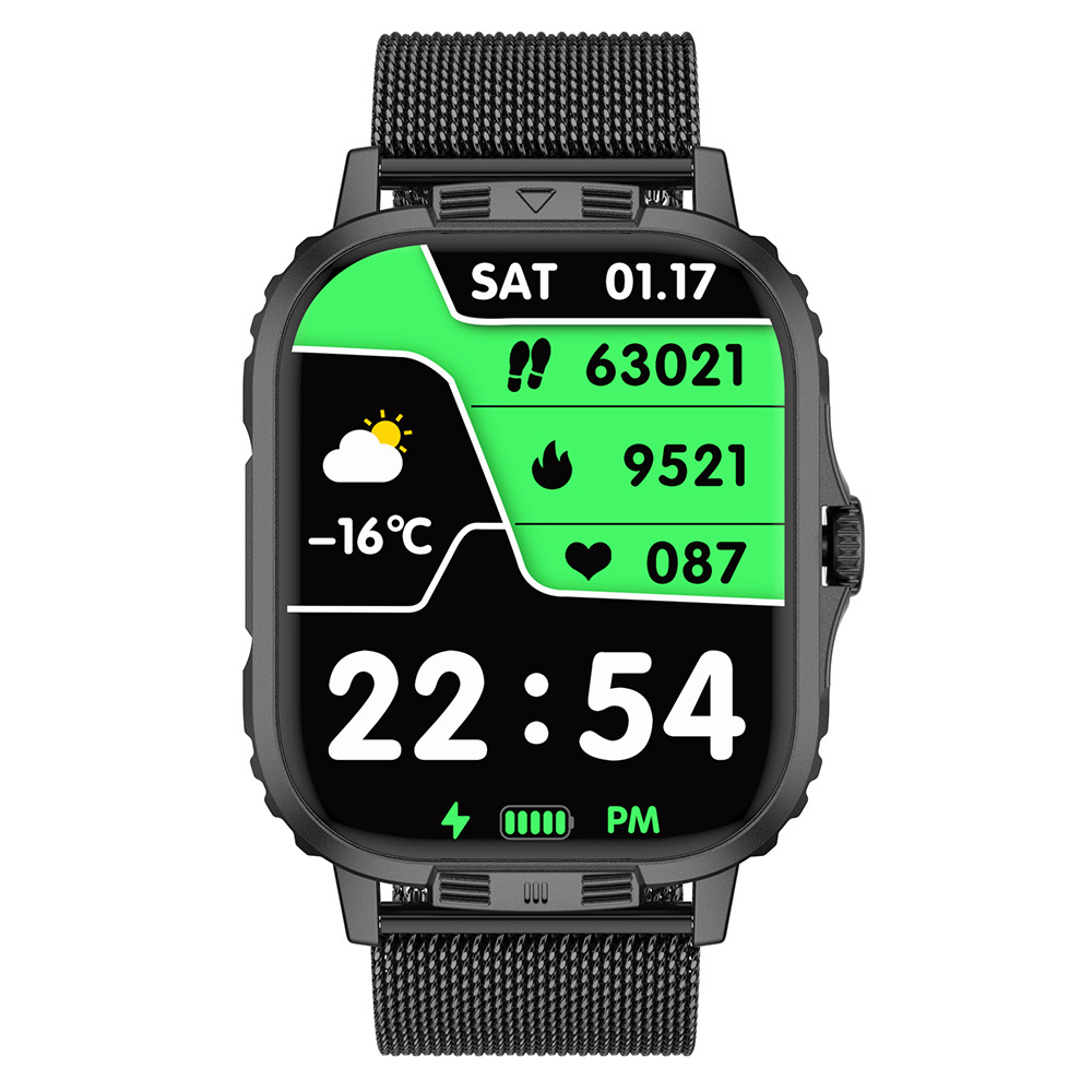 Smartwatch Mit Bluetooth-telefonie Herzfrequenz & Fitness-tracker_voghion.com