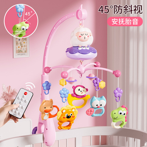 Bedbell baby hanging rotatable bedside night light rattle music box baby 0 to 1 year old newborn toy
