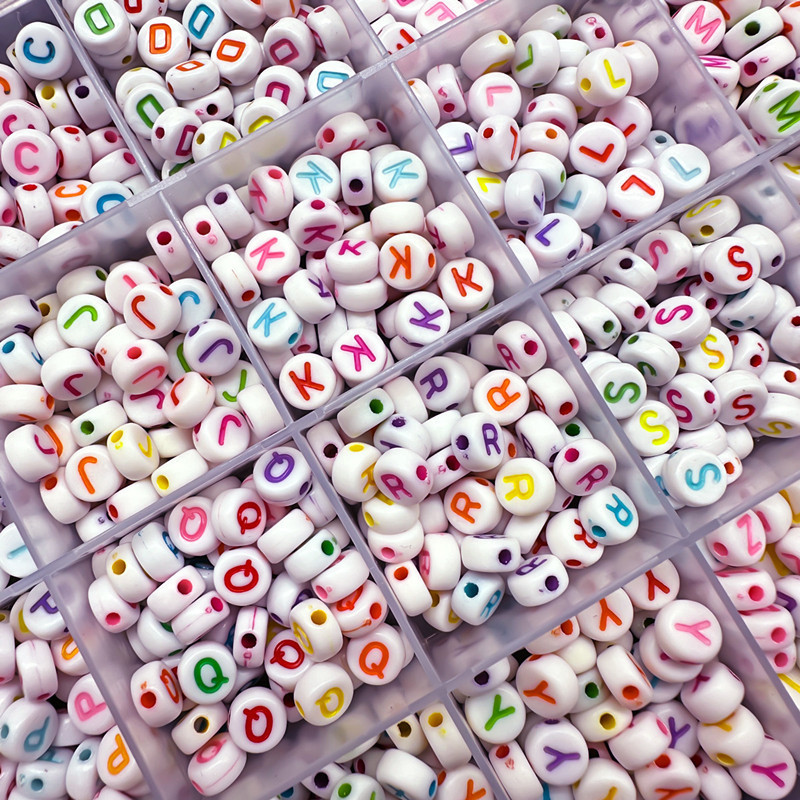Acrylic A- Z alphabet beads oblate color 26 English single alphabet beads bracelet beaded diy jewelry loose beads accessories Acrylic A- Z alphabet beads oblate color 26 English single alphabet beads bracelet beaded diy jewelry loose beads accessories