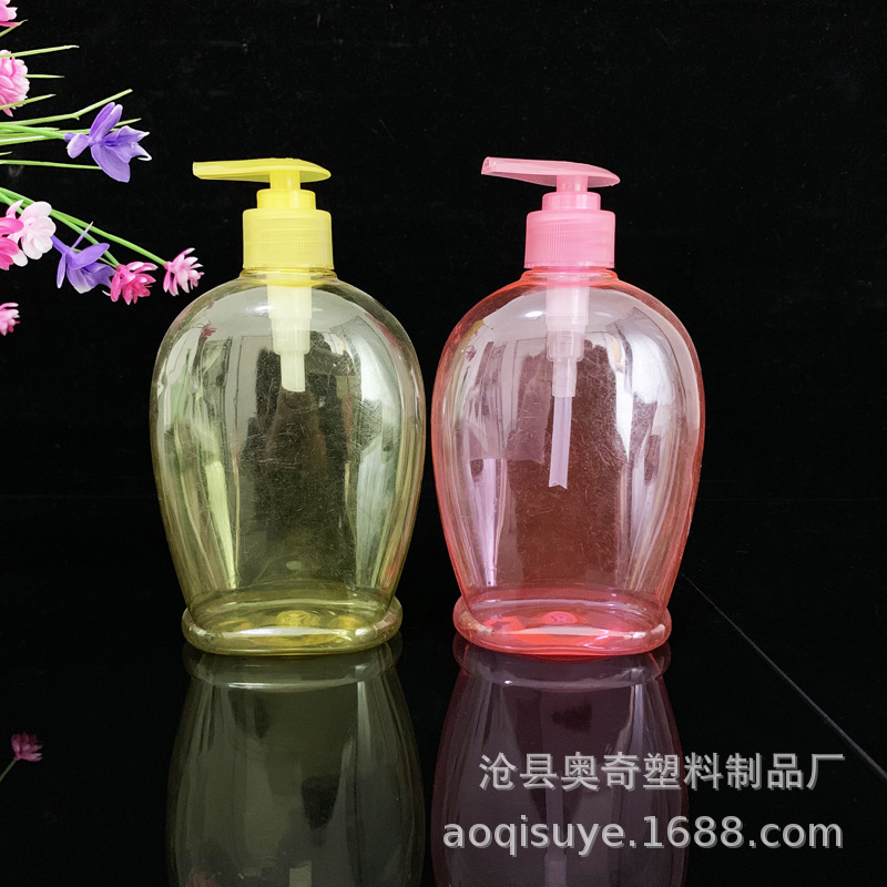 现货销售 500ml  洗手液瓶 pet 按压式塑料瓶 家用洗护用品包装瓶