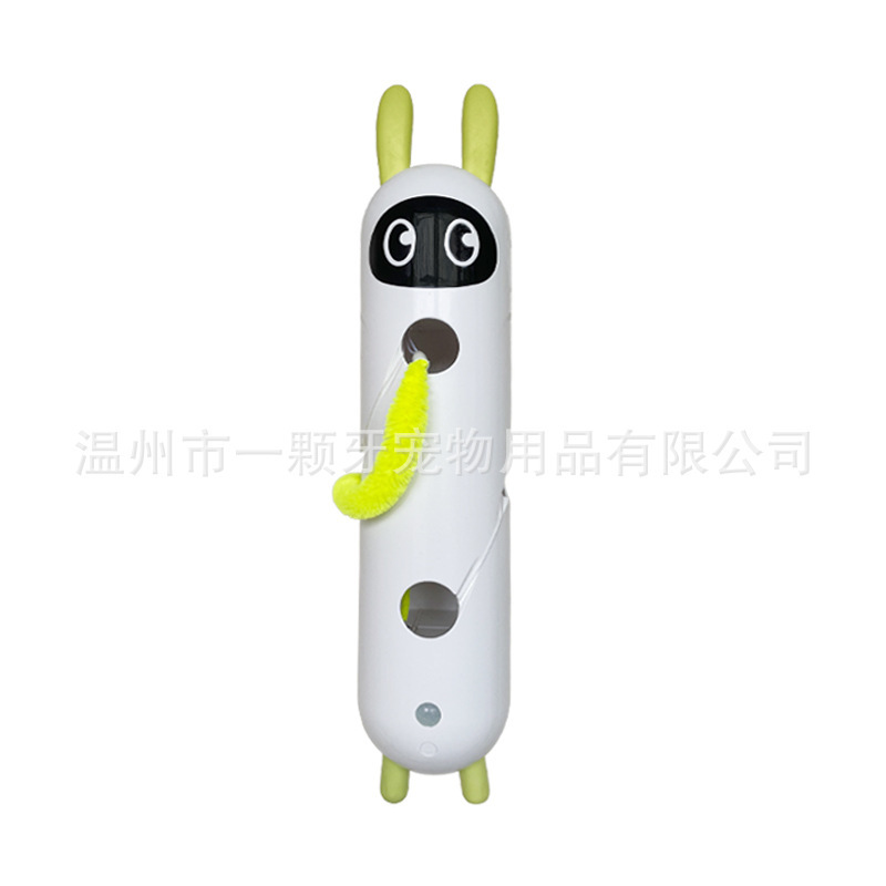 亚马逊逗猫棒猫玩具自嗨解闷猫咪懒人自动羽毛吸盘带铃铛耐咬幼猫|undefined