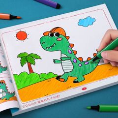 絵本子供塗り絵幼稚園落書き塗り絵絵本赤ちゃん描き絵本絵画セット啓蒙
