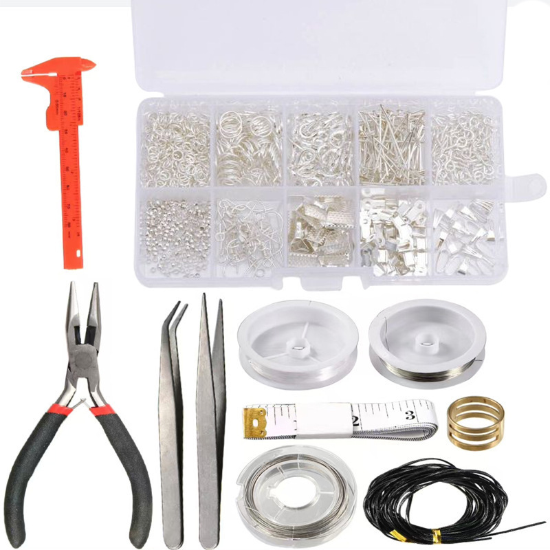 Amazon ジュエリーの作成と修理の組み合わせセット DIY ジュエリー アクセサリー ロブスター クラスプ オープン リング クリップ クラスプ|undefined