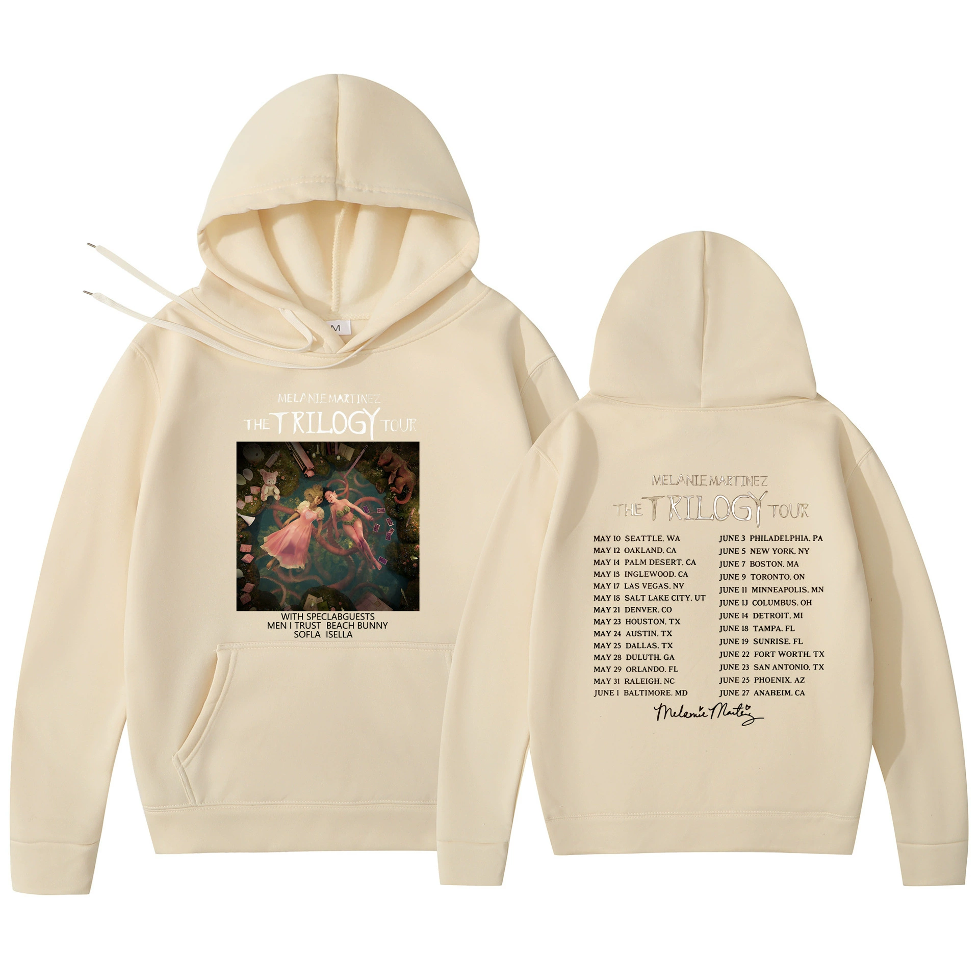 Худи‑пуловер (Foreign Trade) Melanie Martinez «The Trilogy Tour» с принтом, унисекс, размеры S–3XL