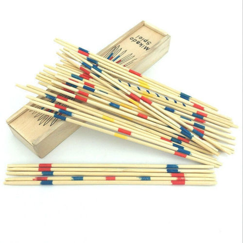 Traditional wooden game sticks, 80s classic nostalgic children's toy, multi-player desktop game, picking sticks, counting sticks, throwing sticks