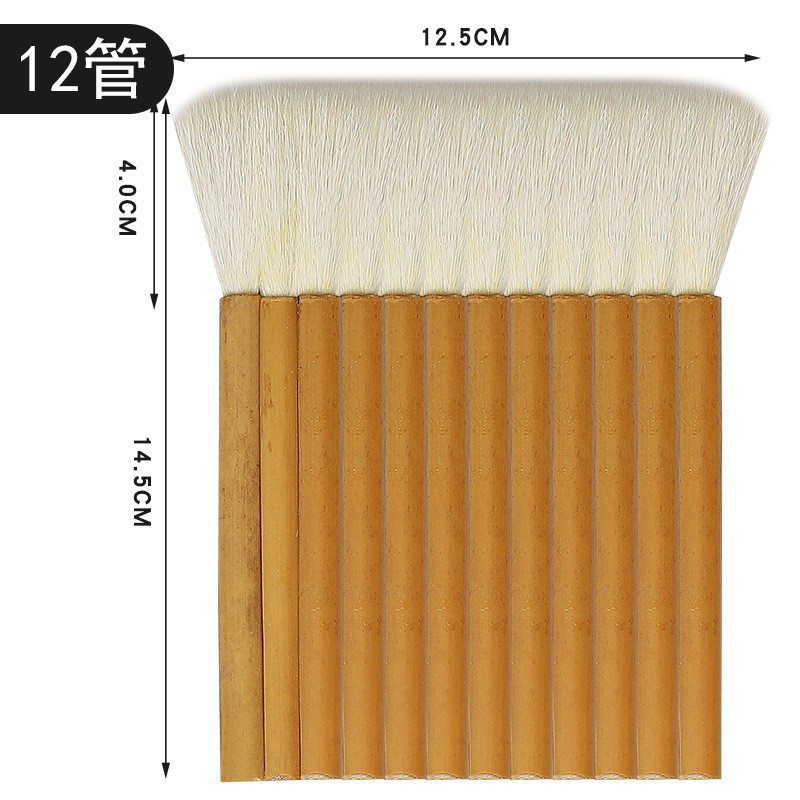1-12号木柄ナイロン板ブラシ油絵ブラシ焼きブラシペンキブラシほこり除去洗浄ブラシ卸売り
