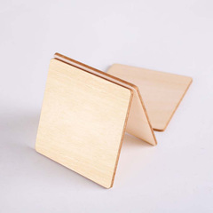 Circular clay base wooden slice pentagon hexagon moon long square square home children hand-painted wooden slice doodle