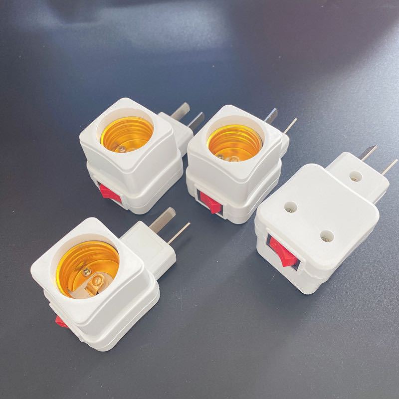 E27 tubo de cobre conector de pared tipo enchufe de lámpara base de lámpara de cobre puro tipo pared tipo enchufe de diodo giratorio