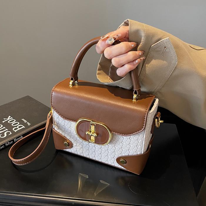 Este año, la popular explosión de bolsos de mano para mujeres 2024, nuevo color de contraste, bolsos de hombro, bolsos de alto nivel, bolsos de cinturón