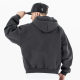 Lanhai Men's 2024 American Heavy cleanfit Washed Cardigan Zipper fleece-lined Hooded Sweater Casual Jacket