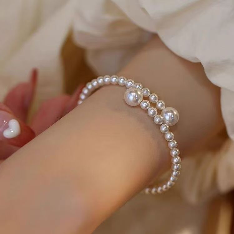 Saisailian Pearl Gentle Layered Adjustable Bracelet Niche Design Female Friendship Gift Bracelet