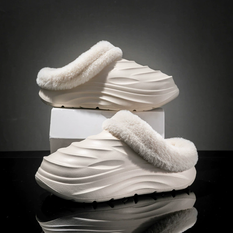 Winter non-slip keep warm slippers, for beloved, soft sole